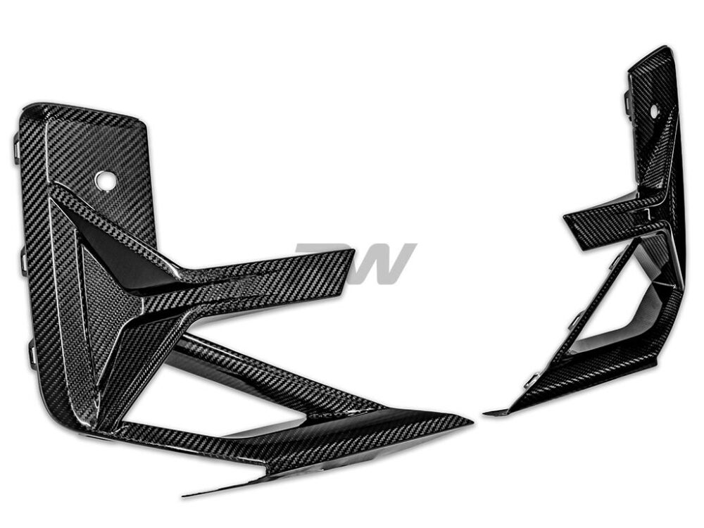 RW Carbon BMW F97 X3M F98 X4M LCI CF Front Bumper Trims - Image 6