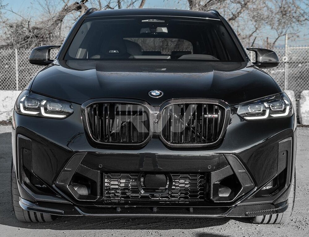 Alternative view of RW Carbon BMW F97 X3M F98 X4M LCI DTM Carbon Fiber Front Lip