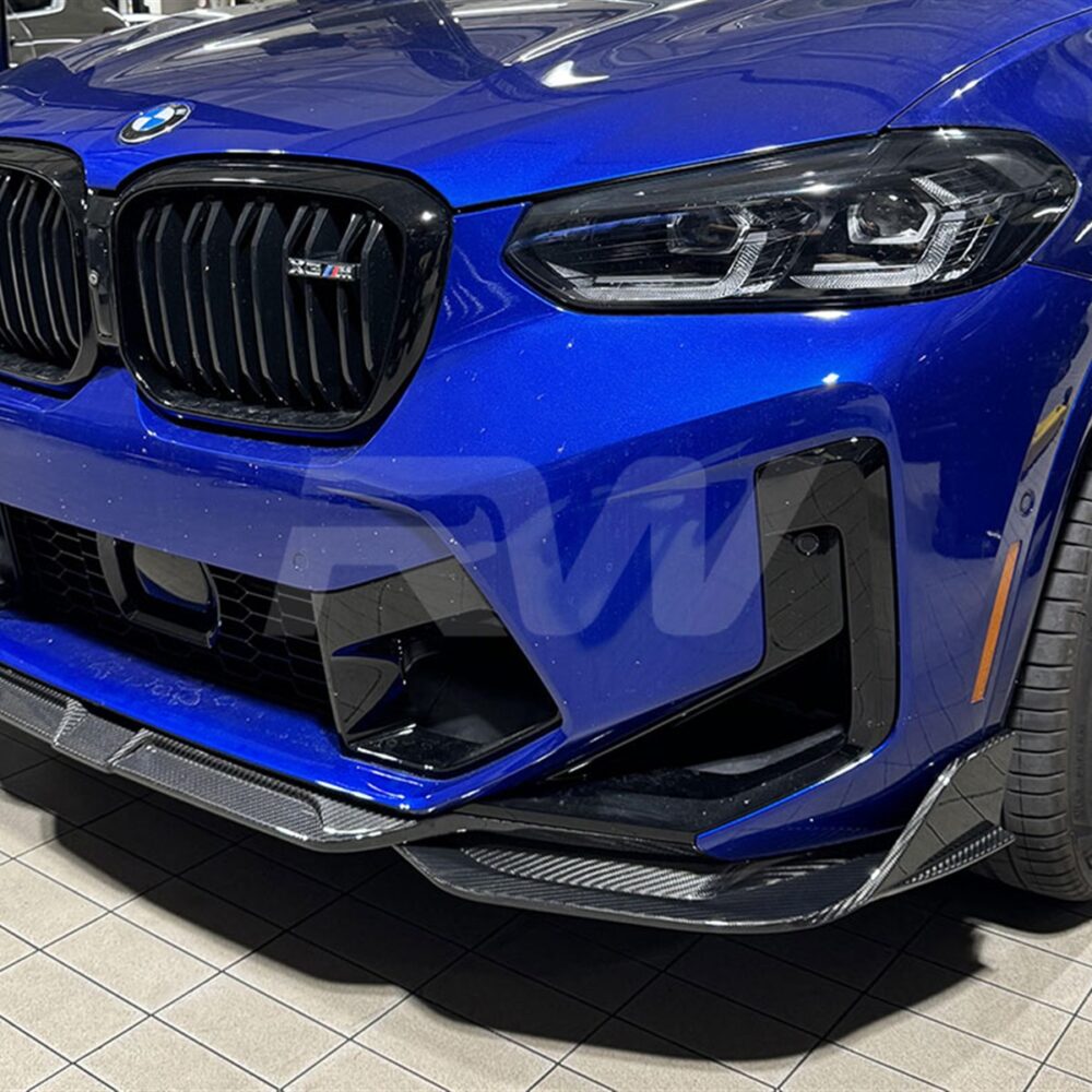 Alternative view of RW Carbon BMW F97 X3M / F98 X4M LCI GTX Carbon Fiber Front Lip