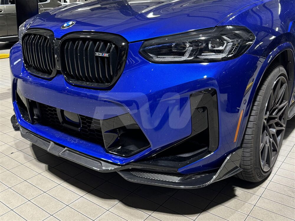 RW Carbon BMW F97 X3M / F98 X4M LCI GTX Carbon Fiber Front Lip - Image 2