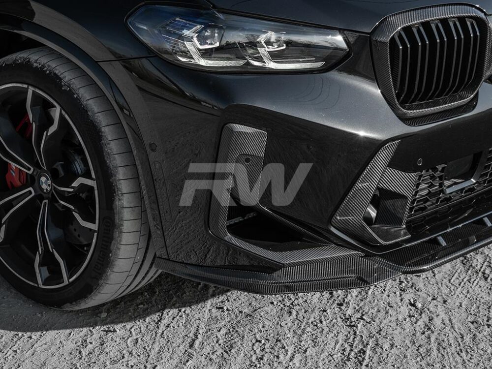 RW Carbon BMW F97 X3M F98 X4M LCI OEM Style CF Air Ducts - Image 2