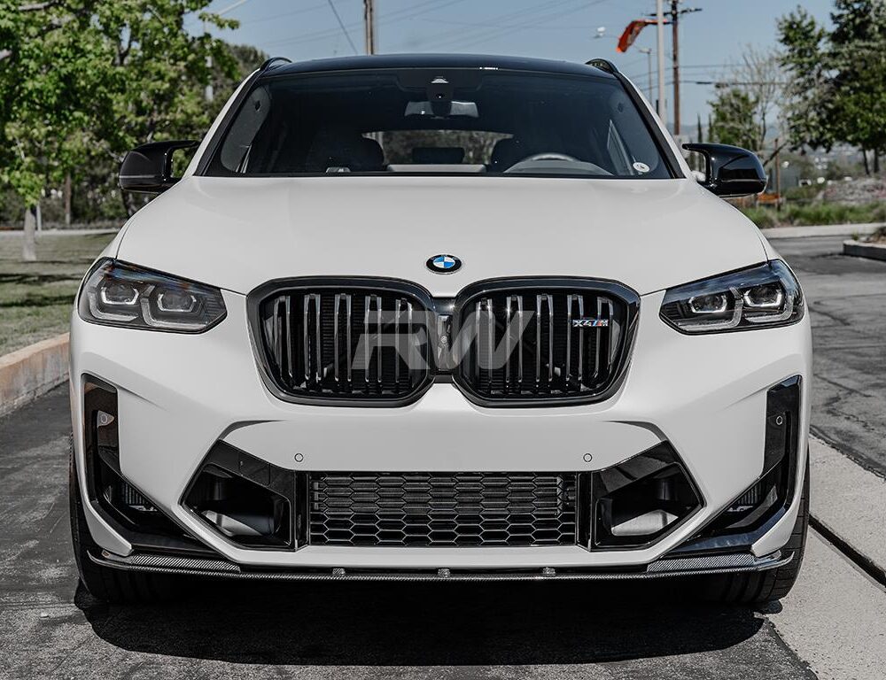 Alternative view of RW Carbon BMW F97 X3M F98 X4M LCI RWS Carbon Fiber Front Lip