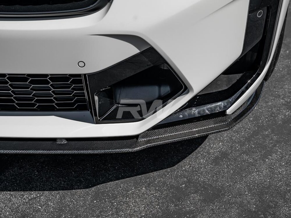 RW Carbon BMW F97 X3M F98 X4M LCI RWS Carbon Fiber Front Lip - Image 4