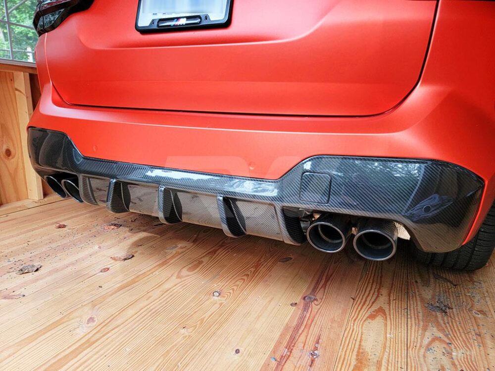 RW Carbon BMW F97 X3M LCI Carbon Fiber DTM Diffuser