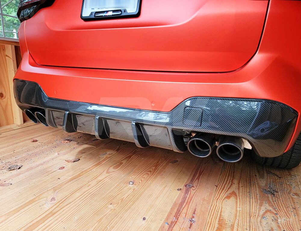 RW Carbon BMW F97 X3M LCI Carbon Fiber DTM Diffuser