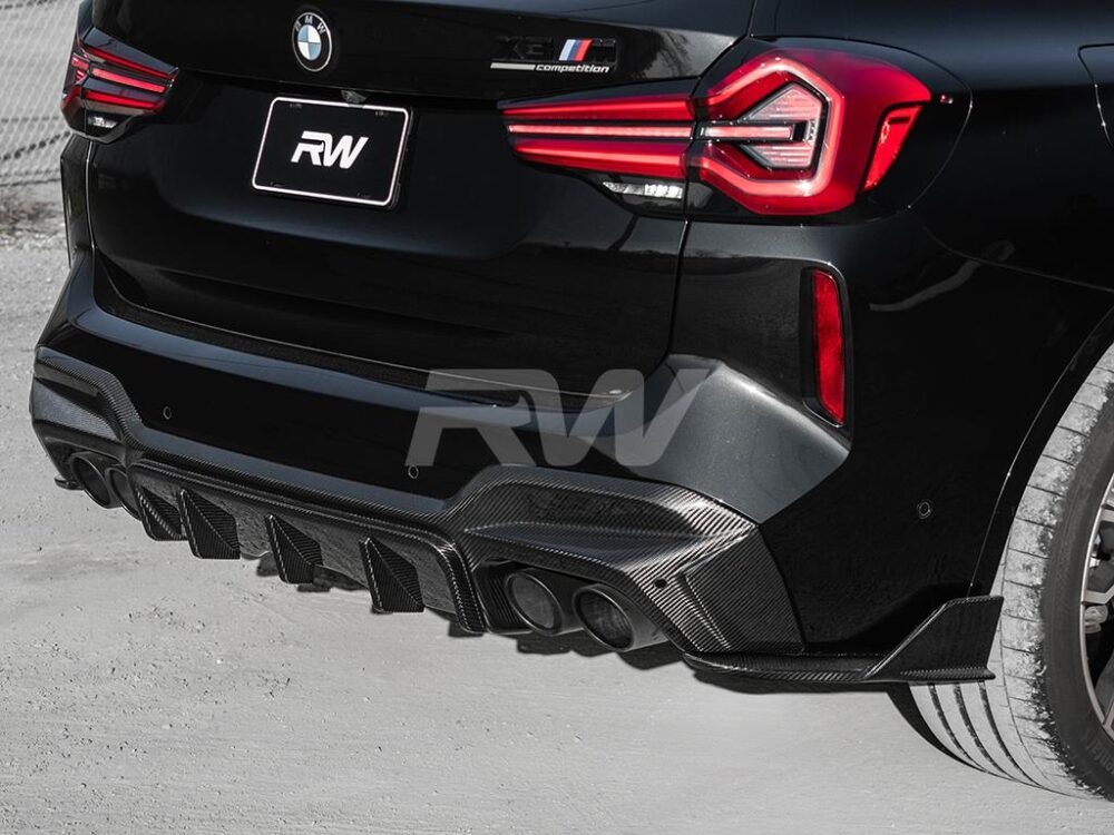 RW Carbon BMW F97 X3M LCI Carbon Fiber Diffuser