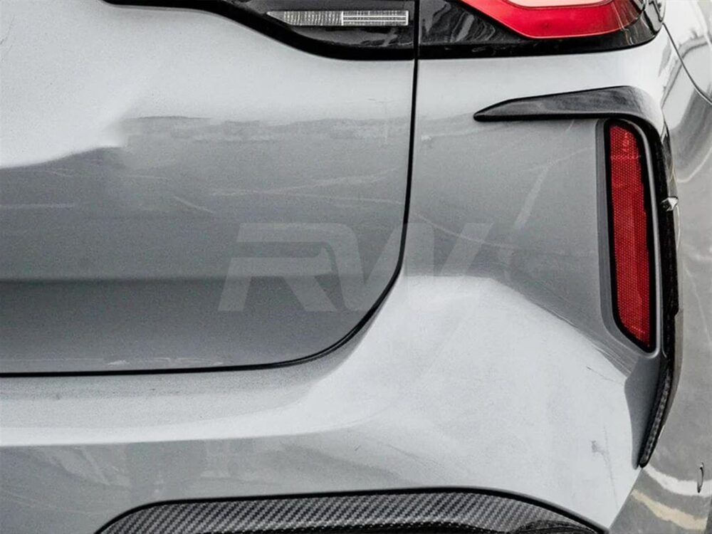 RW Carbon BMW F97 X3M LCI Carbon Fiber Rear Bumper Trims