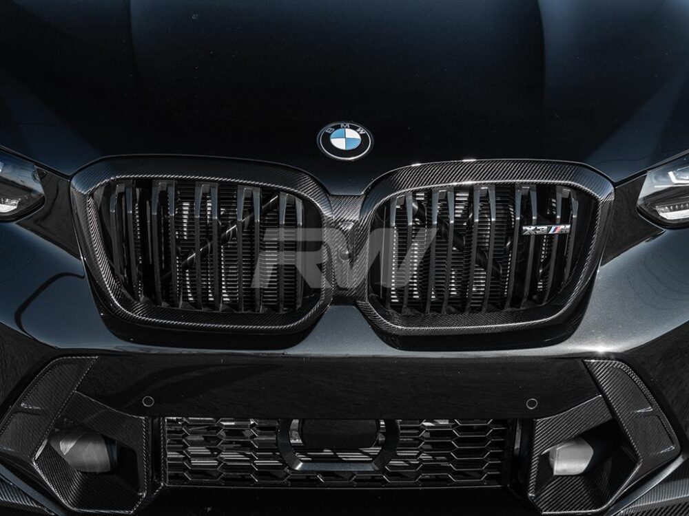RW Carbon BMW F97 X3M/F98 X4M LCI Carbon Fiber Grille Surround - Image 3