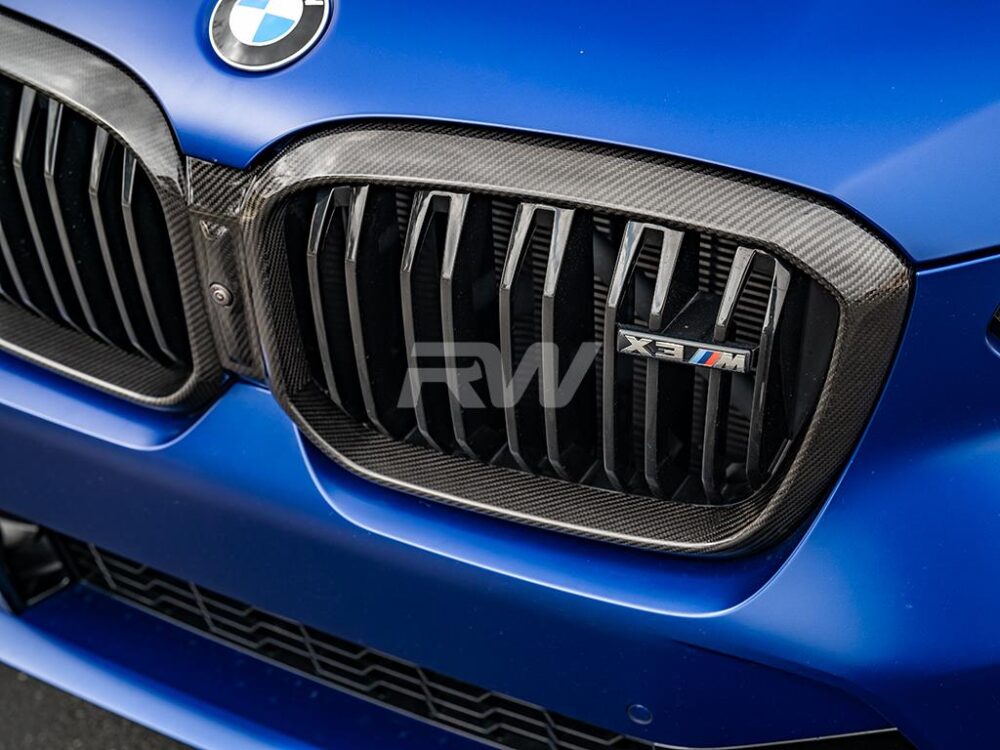 RW Carbon BMW F97 X3M/F98 X4M LCI Carbon Fiber Grille Surround - Image 7