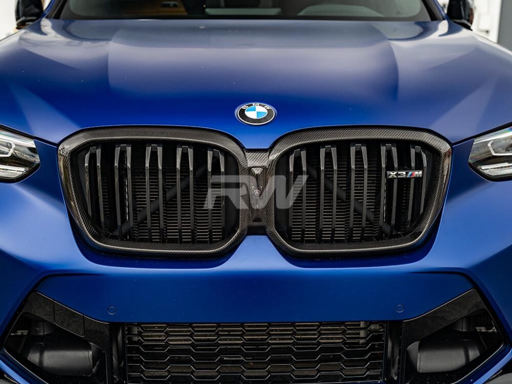 RW Carbon BMW F97 X3M/F98 X4M LCI Carbon Fiber Grille Surround - Image 9