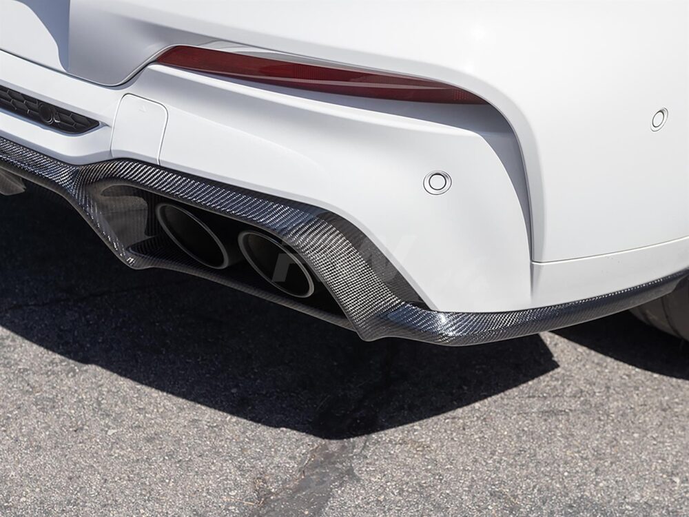 RW Carbon BMW F98 X4M 3D Style Carbon Fiber Diffuser - Image 4