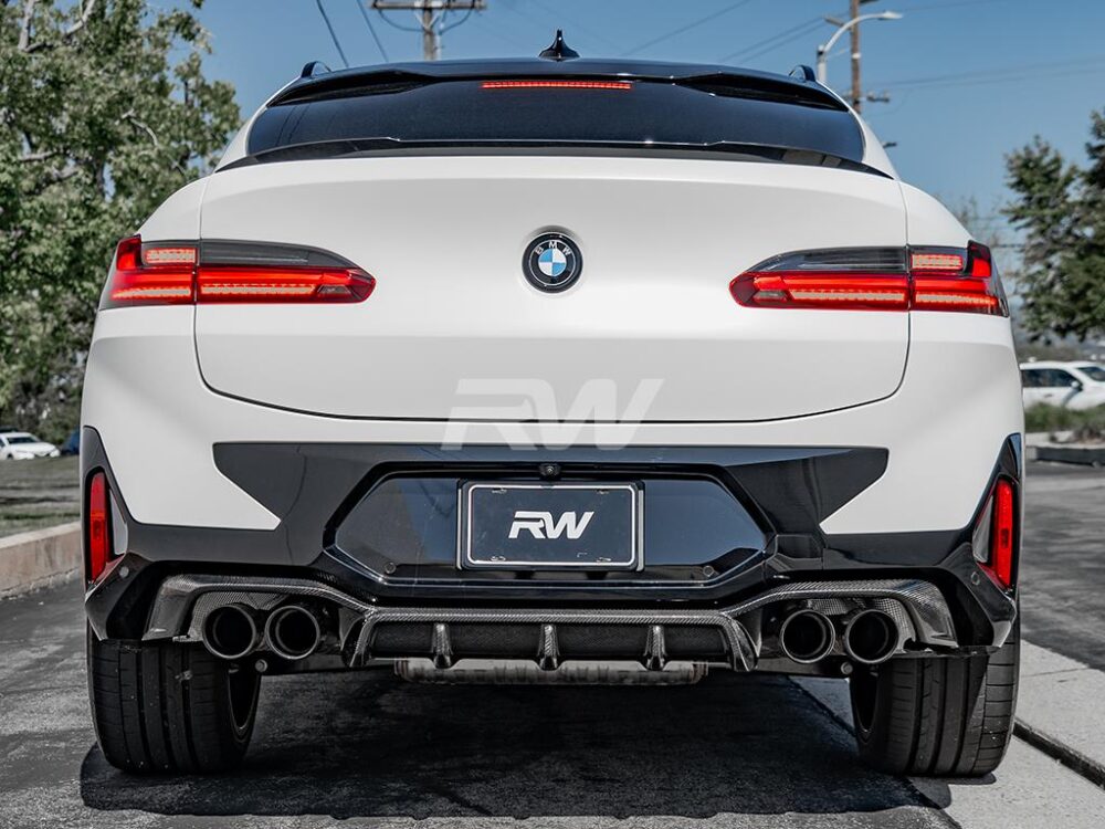 RW Carbon BMW F98 X4M Carbon Fiber DTM Diffuser - Image 2