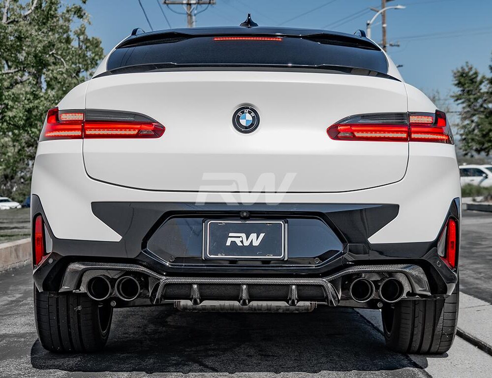 Alternative view of RW Carbon BMW F98 X4M Carbon Fiber DTM Diffuser
