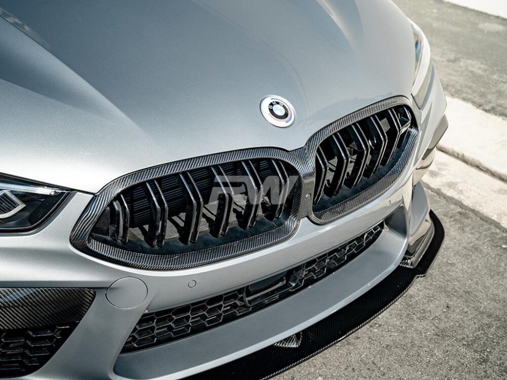 RW Carbon BMW F9x M8 / 8-Series CF Grille Surrounds 19-22 - Image 4