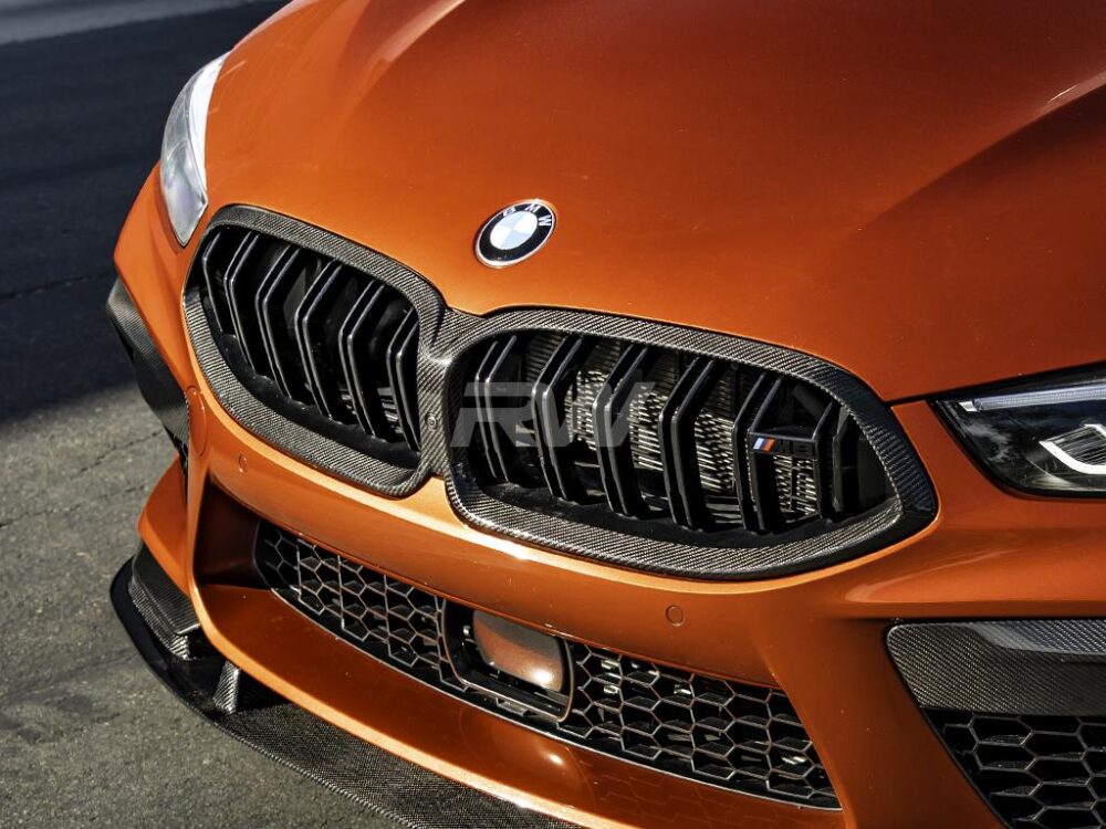 RW Carbon BMW F9x M8 / 8-Series CF Grille Surrounds 19-22 - Image 6