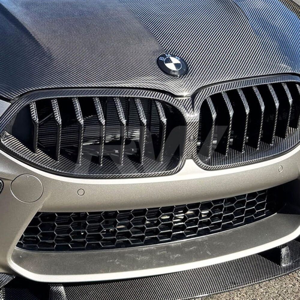 RW Carbon BMW F9x M8 / 8-Series Full Dry CF Grille Replacement