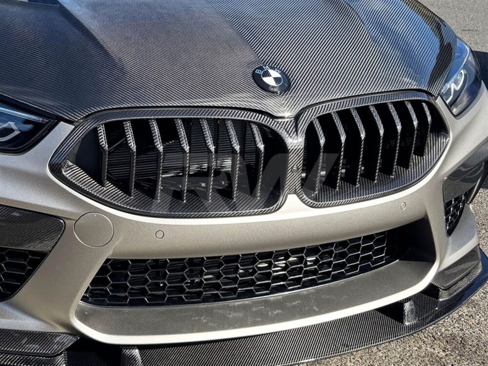 RW Carbon BMW F9x M8 / 8-Series Full Dry CF Grille Replacement