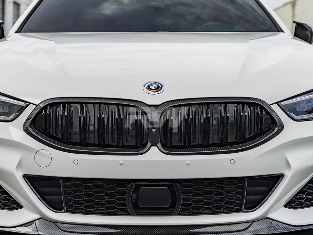 RW Carbon BMW F9x M8 / 8-Series Full Dry CF Grille Replacement - Image 6