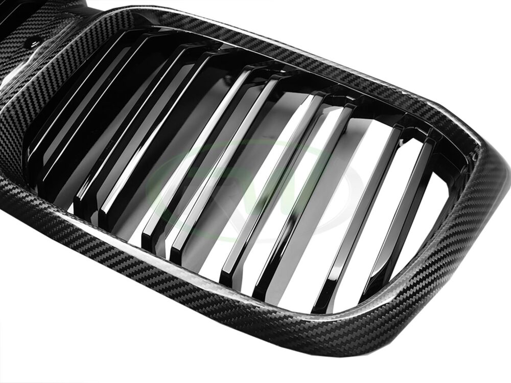 RW Carbon BMW G01 G02 F97 F98 LCI Dual Slat Carbon Fiber Grille - Image 4