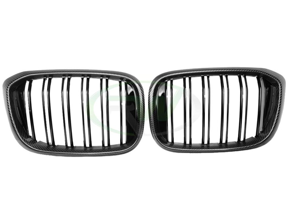 RW Carbon BMW G01 G02 F97 F98 Pre LCI Dual Slat CF Grilles - Image 7