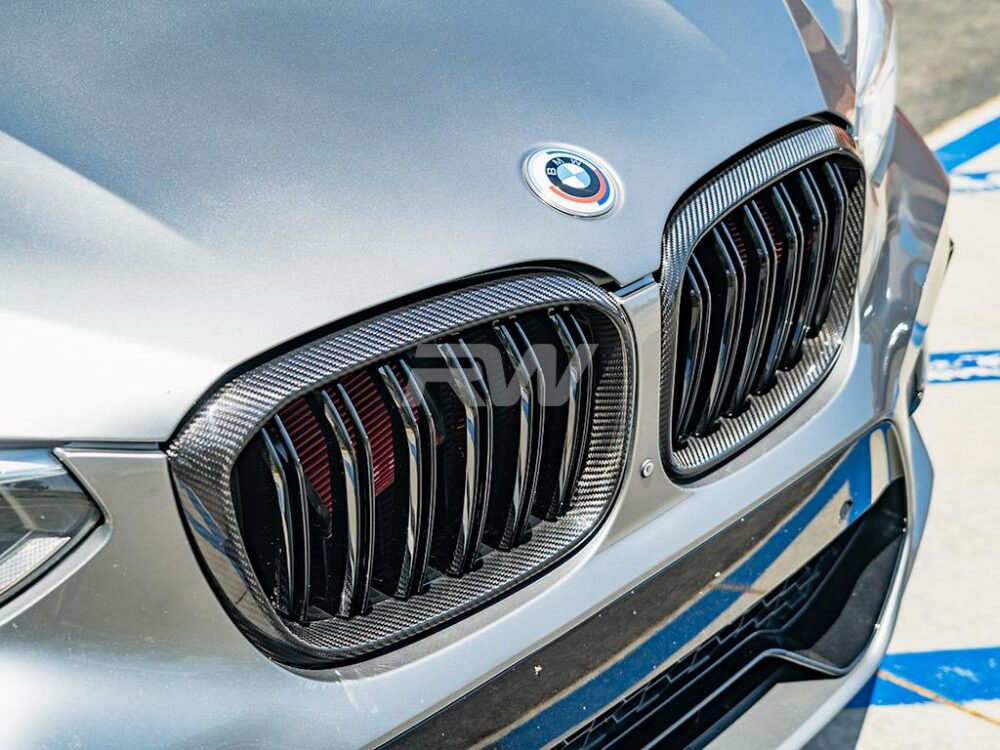 RW Carbon BMW G01 G02 F97 F98 Pre LCI Dual Slat CF Grilles - Image 2