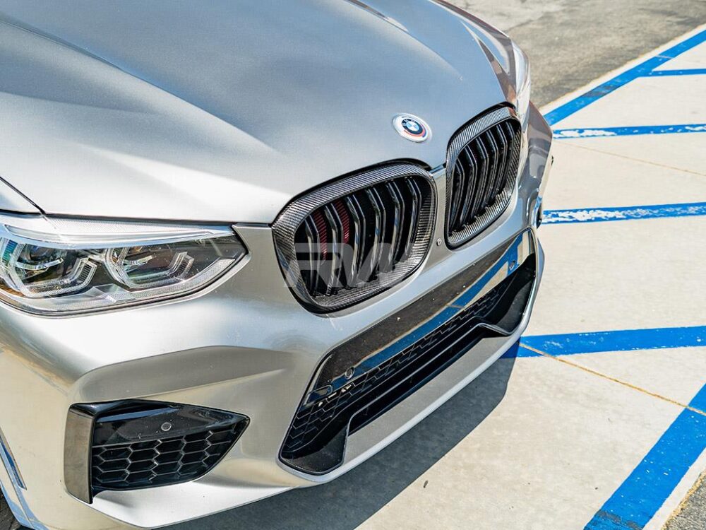 RW Carbon BMW G01 G02 F97 F98 Pre LCI Dual Slat CF Grilles - Image 4