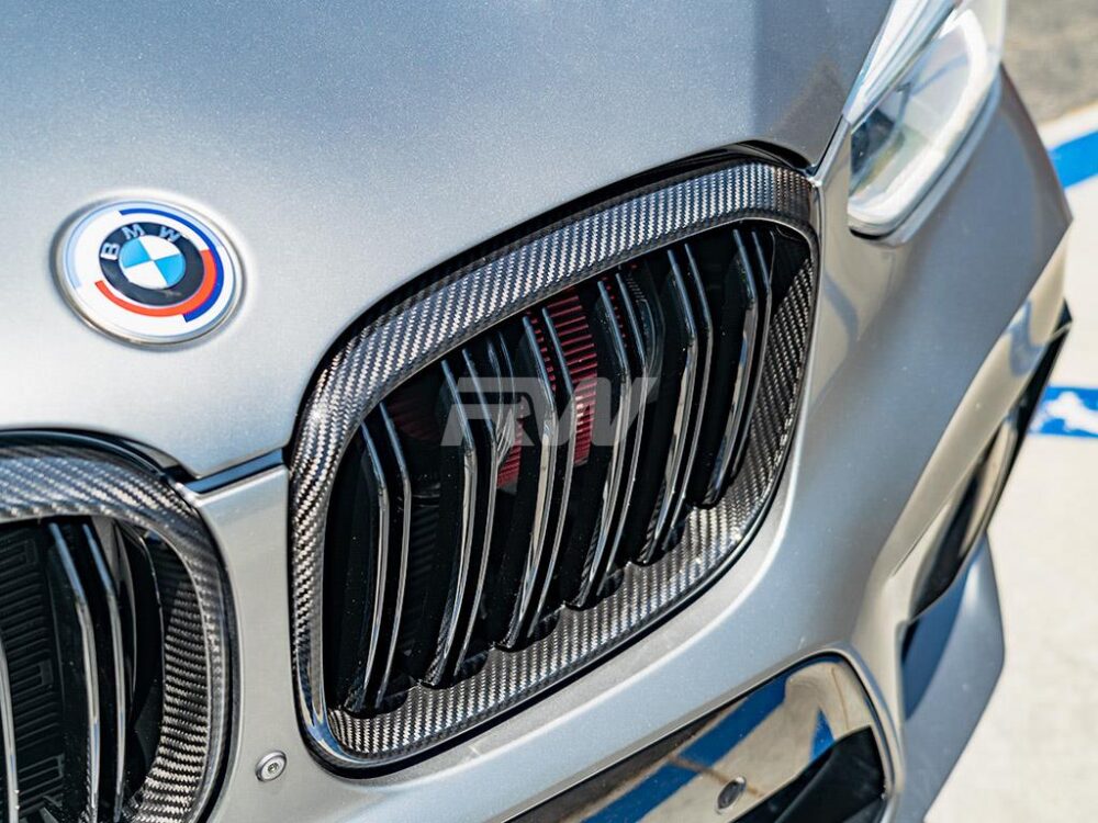RW Carbon BMW G01 G02 F97 F98 Pre LCI Dual Slat CF Grilles - Image 5