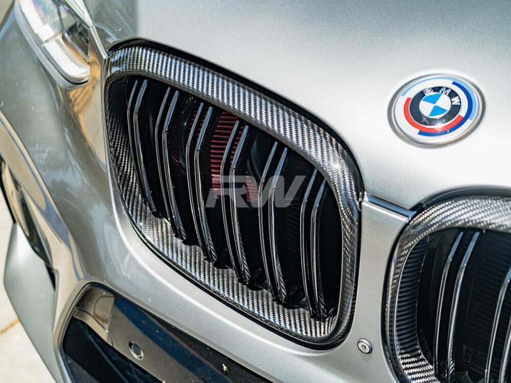 RW Carbon BMW G01 G02 F97 F98 Pre LCI Dual Slat CF Grilles - Image 6