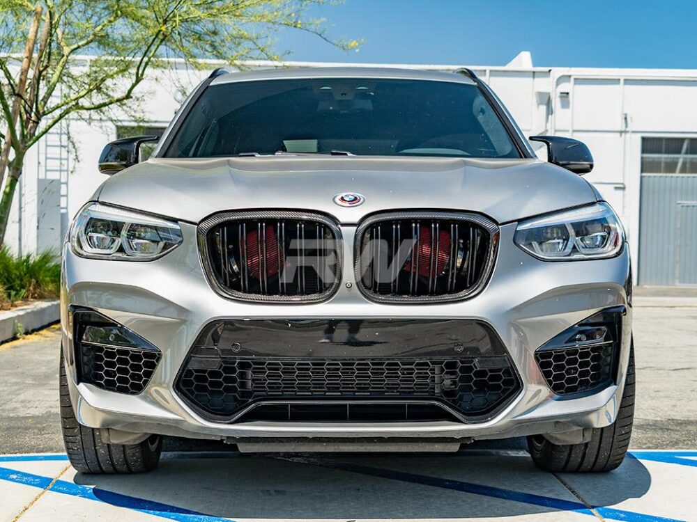RW Carbon BMW G01 G02 F97 F98 Pre LCI Dual Slat CF Grilles - Image 3