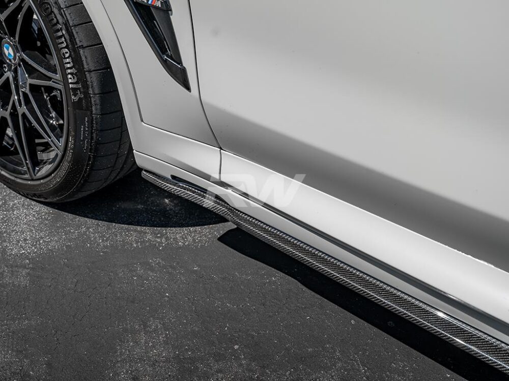 RW Carbon BMW G01 G02 F97 F98 RWS CF Side Skirt Extensions - Image 11