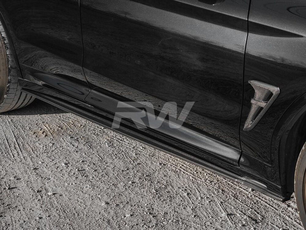 RW Carbon BMW G01 G02 F97 F98 RWS CF Side Skirt Extensions - Image 12