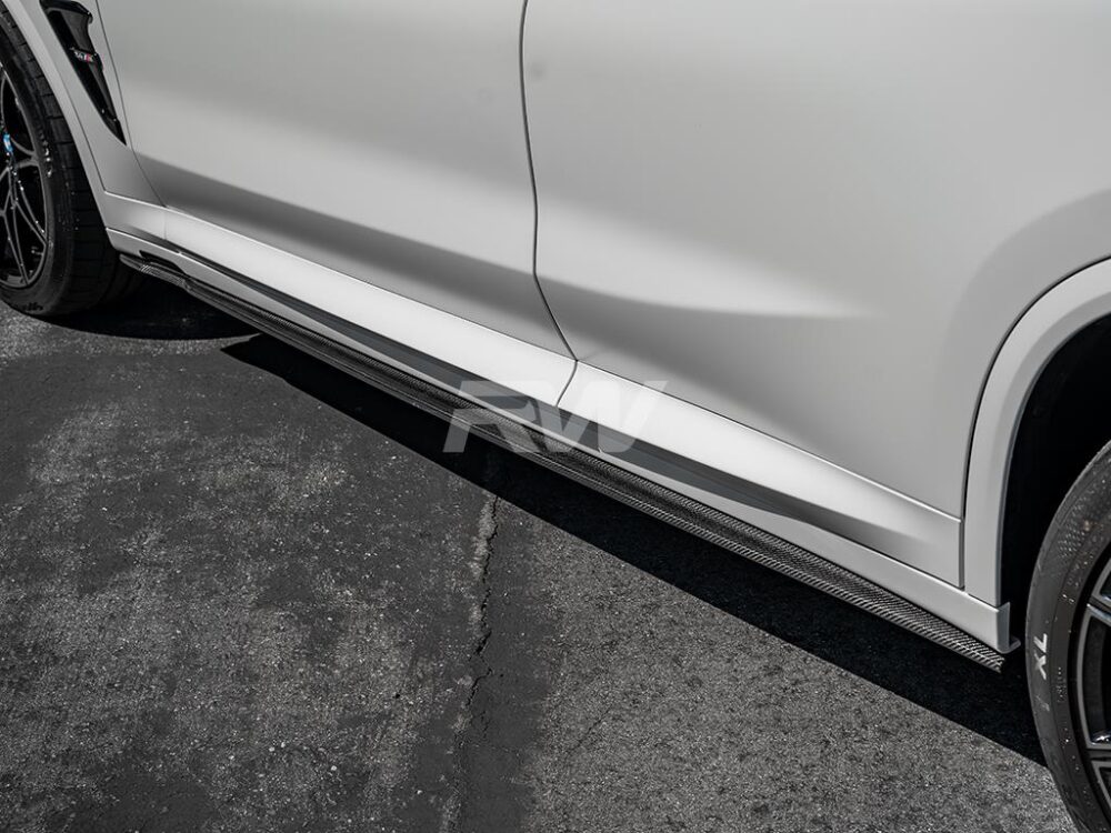 RW Carbon BMW G01 G02 F97 F98 RWS CF Side Skirt Extensions - Image 15