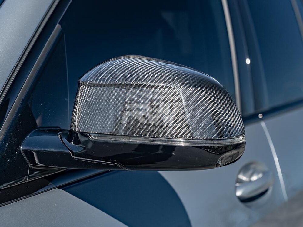RW Carbon BMW G01 G02 G05 G06 G07 Carbon Fiber Mirror Caps - Image 4