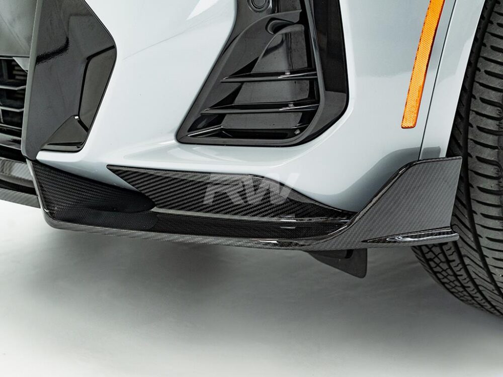 RW Carbon BMW G01 X3 G02 X4 LCI Carbon Fiber Front Lip - Image 7