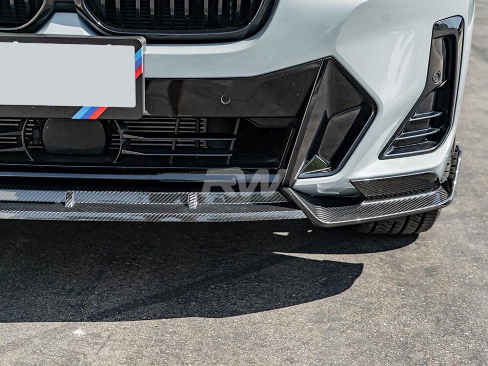 RW Carbon BMW G01 X3 G02 X4 LCI Carbon Fiber Front Lip - Image 4