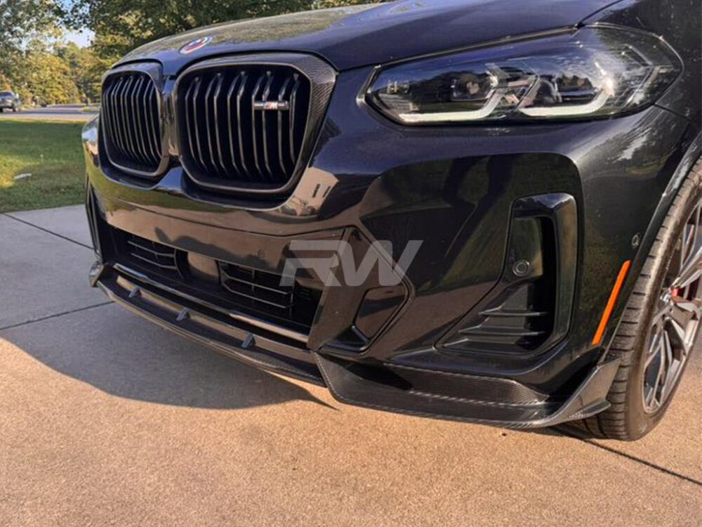 RW Carbon BMW G01 X3 G02 X4 LCI Carbon Fiber Front Lip - Image 8