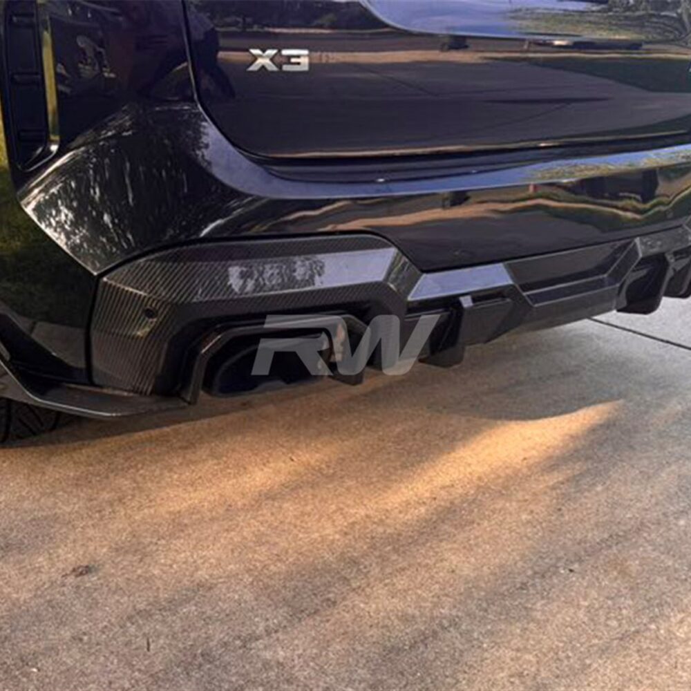 RW Carbon BMW G01 X3 LCI SQ Style Carbon Fiber Diffuser