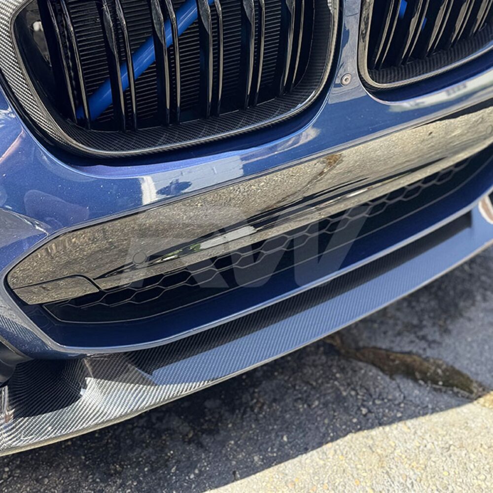 Alternative view of RW Carbon BMW G01 X3 Pre-LCI 3D Style Carbon Fiber Front Lip