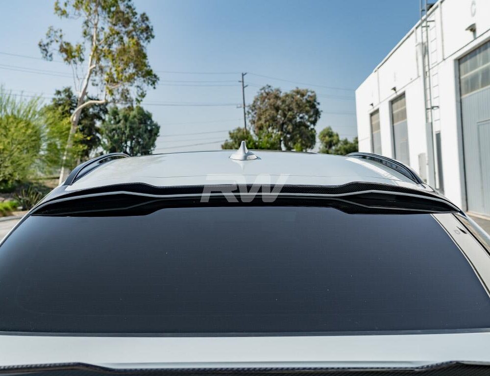Alternative view of RW Carbon BMW G02 X4 F98 X4M Carbon Fiber Roof Spoiler
