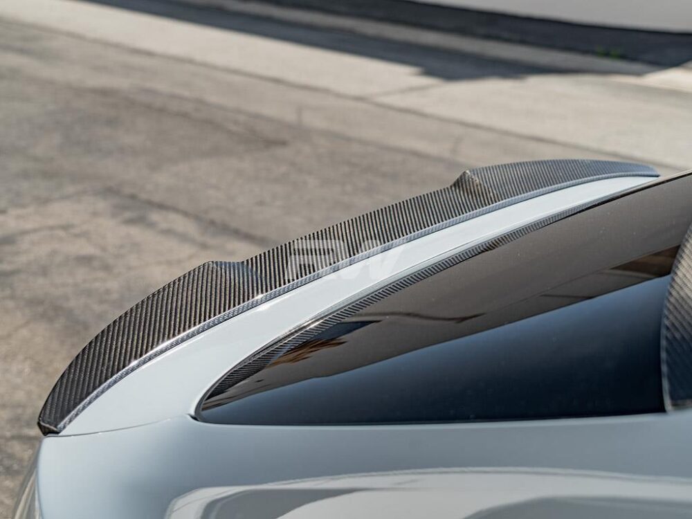 RW Carbon BMW G02 X4 F98 X4M Carbon Fiber Trunk Spoiler - Image 4