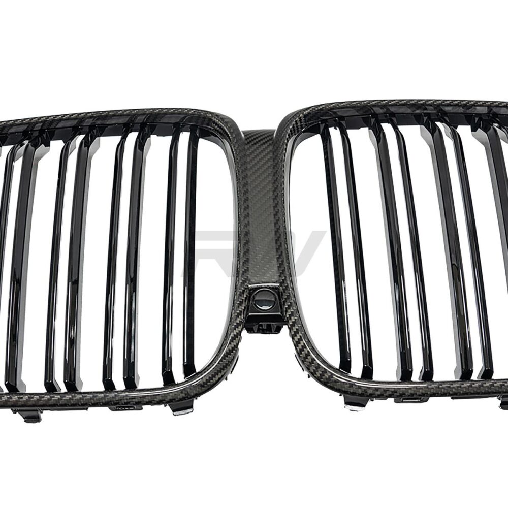 Alternative view of RW Carbon BMW G05 F95 Pre LCI Dual Slat Carbon Fiber Grilles