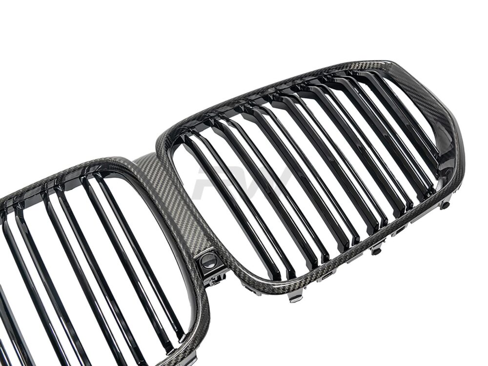 RW Carbon BMW G05 F95 Pre LCI Dual Slat Carbon Fiber Grilles - Image 3