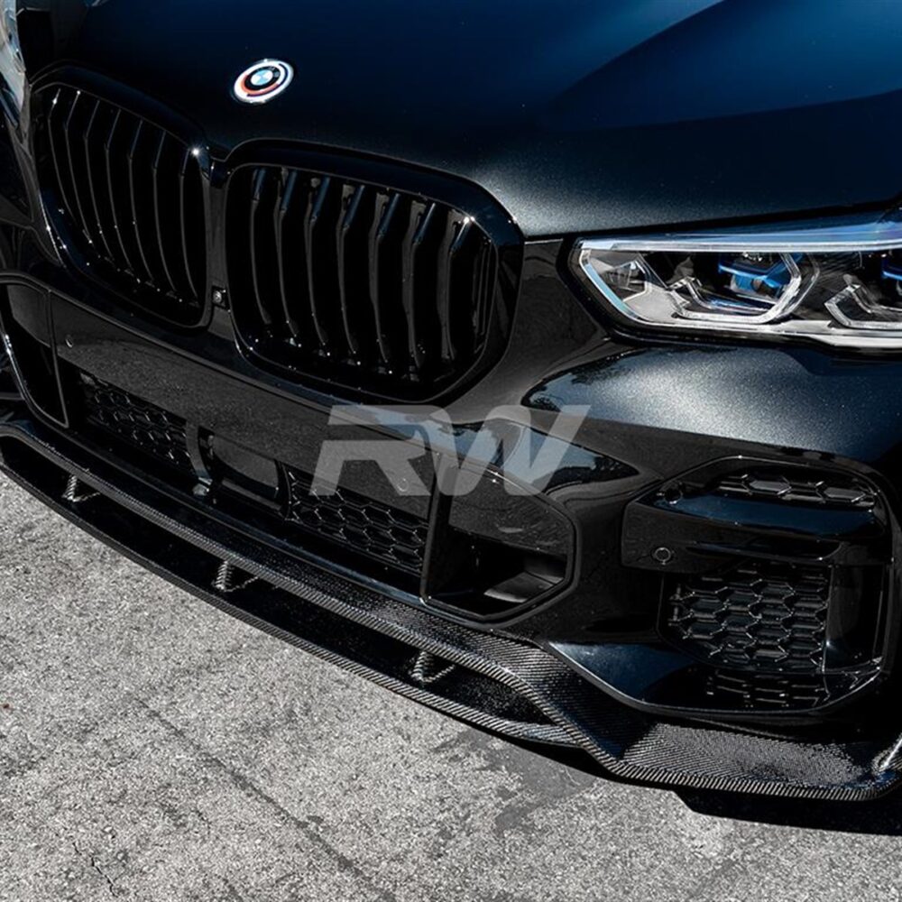 RW Carbon BMW G05 X5 Carbon Fiber Front Lip Spoiler