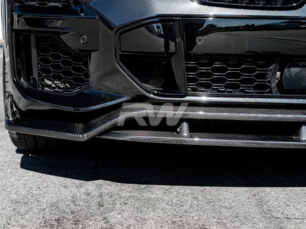RW Carbon BMW G05 X5 Carbon Fiber Front Lip Spoiler - Image 2