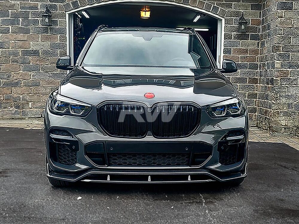 RW Carbon BMW G05 X5 Carbon Fiber Front Lip Spoiler - Image 8