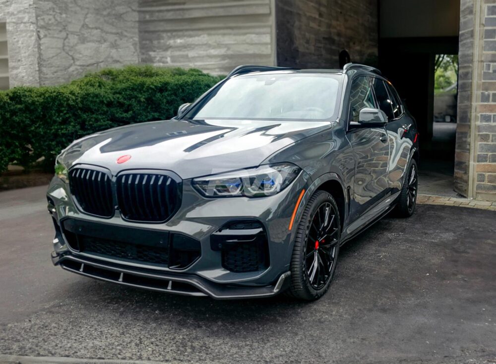 RW Carbon BMW G05 X5 Carbon Fiber Front Lip Spoiler - Image 9