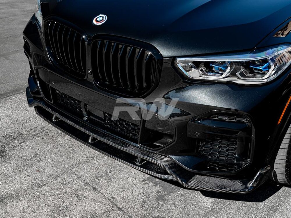 RW Carbon BMW G05 X5 Carbon Fiber Front Lip Spoiler - Image 10