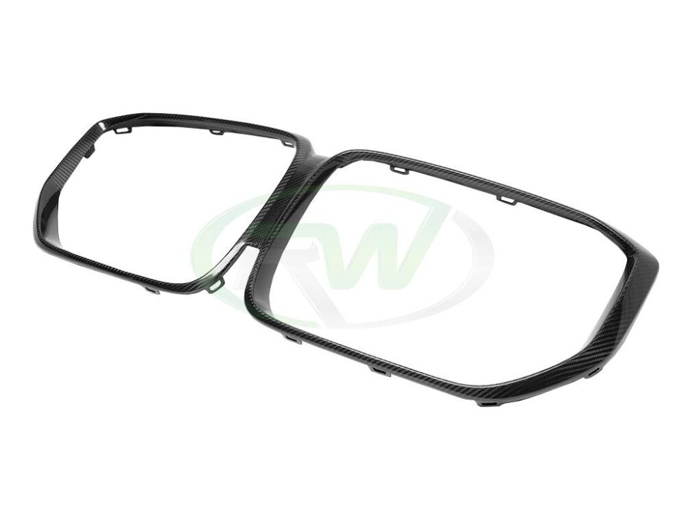 RW Carbon BMW G05 X5 Carbon Fiber Grille Surrounds - Image 4