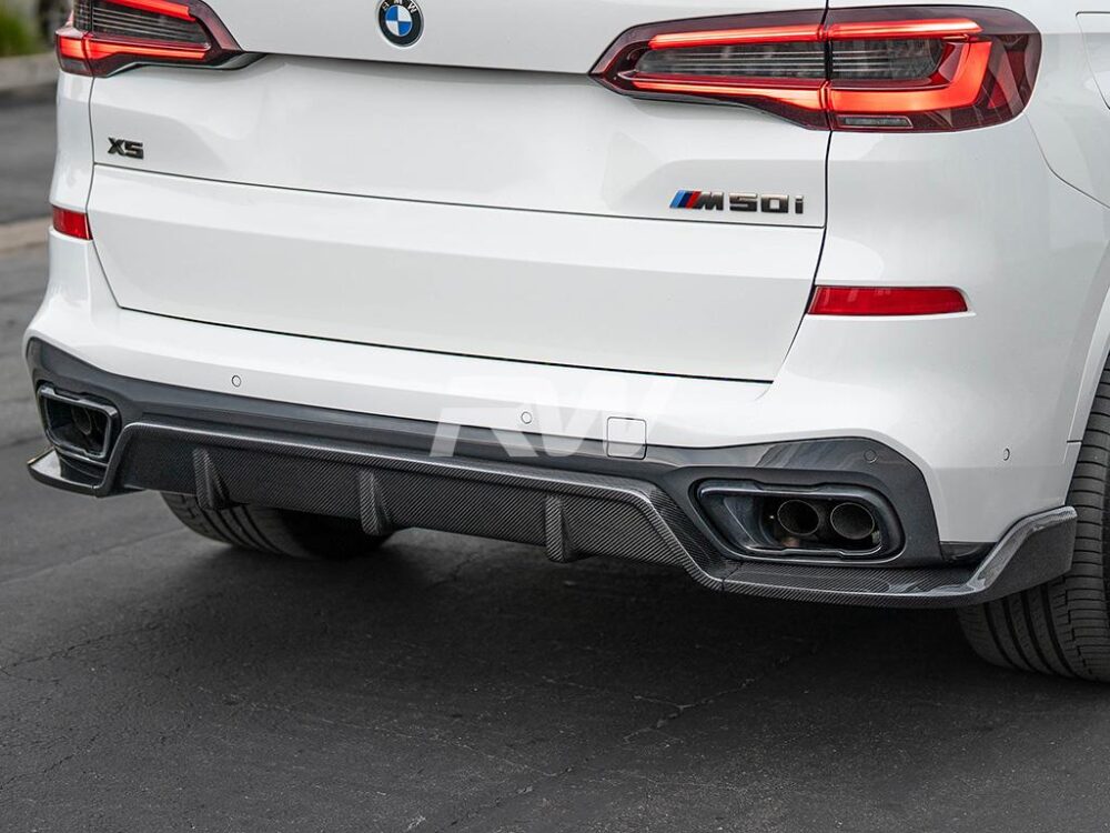 RW Carbon BMW G05 X5 DTM Carbon Fiber Diffuser - Image 3