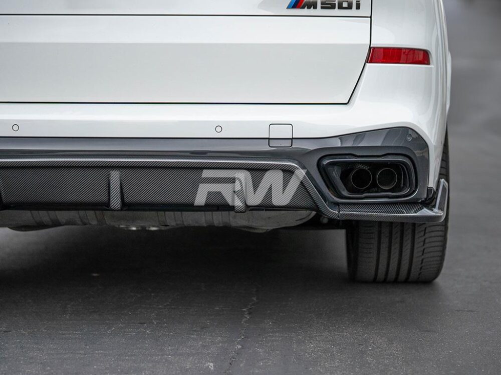 RW Carbon BMW G05 X5 DTM Carbon Fiber Diffuser - Image 5